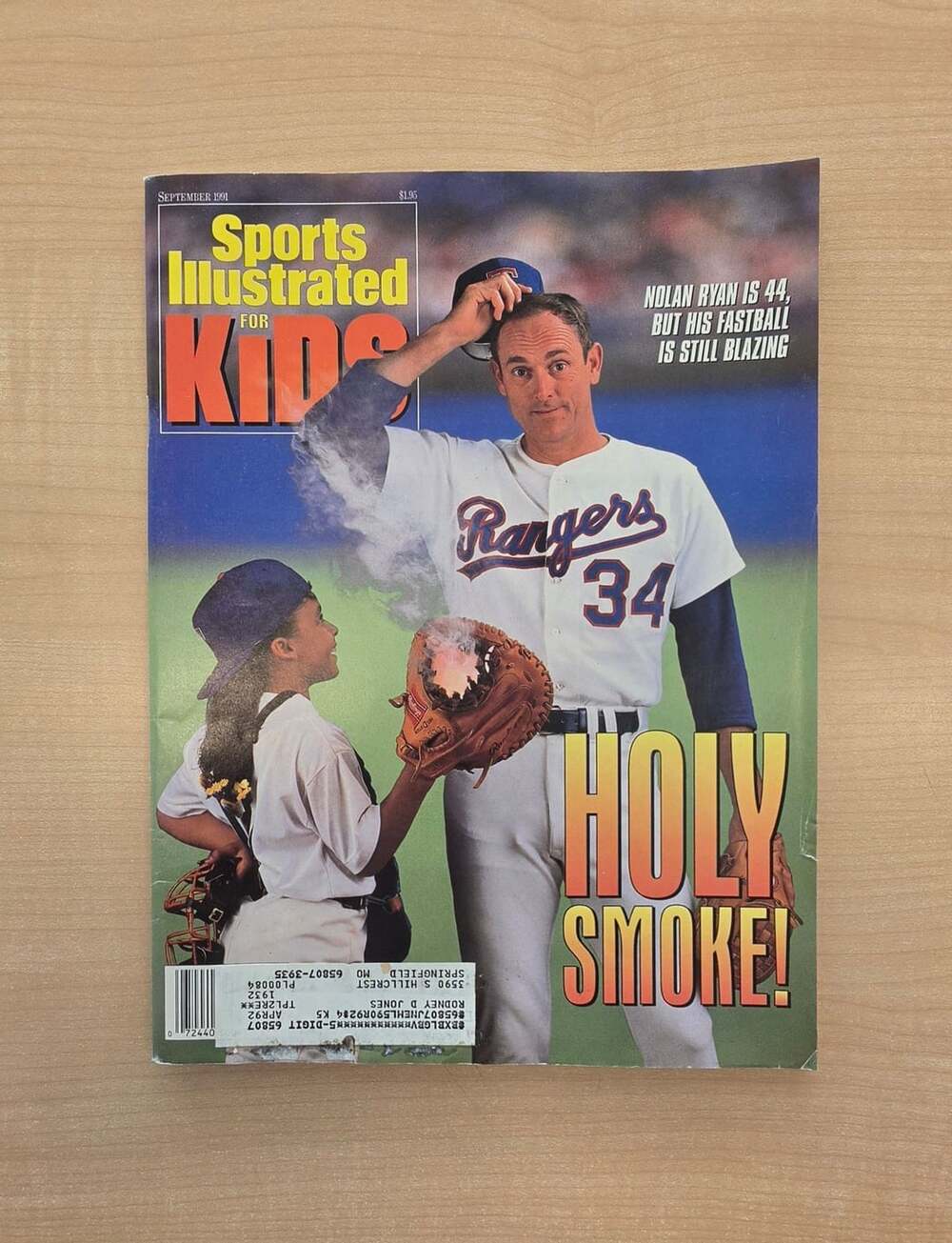 Rare! Sports Illustrated For Kids September 1991 Magazine Nolan Ryan!